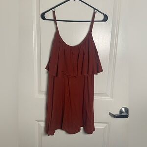 Francesca's Collections Rust Mini Dress